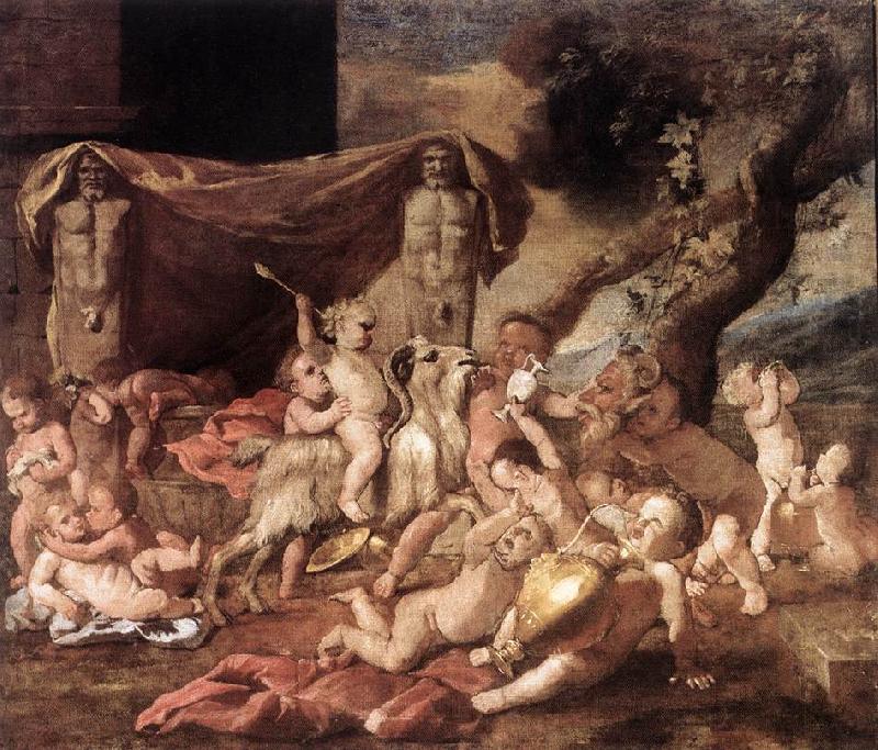 Nicolas Poussin Bacchanal of Putti 1626 Oil on canvas china oil painting image